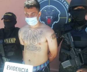 Edwar Anderson Núñez Solis, de 29 años de edad, fue detenido por ña Fuerza Nacional Antimaras y Pandillas (FNAMP).