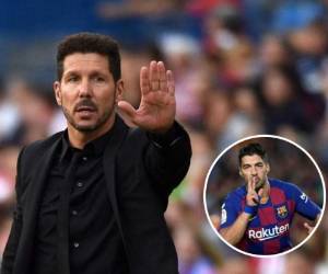 'Cuando apareció la posibilidad de Suárez, los números hablan por sí solos y ojalá que nosotros le podamos ayudar a que siga respondiendo de la misma manera', afirmó Simeone. Fotos: AFP