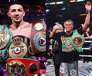 El estadounidense de 21 años inmediatamente aceptó el reto de Teófimo en su cuenta de Twitter. Fotos: Top Rank Boxing y AFP