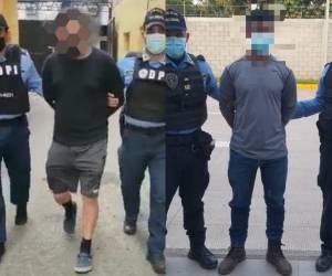 Uno de los sospechosos fue capturado en la capital de Honduras, mientras que el otro fue detenido en Comayagua.