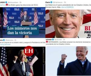 Cuatro días después de las elecciones presidencial y tras un largo conteo, Joe Biden se ha perfilado como el presidente 46 de los Estados Unidos y así lo han dado a conocer los medios del mundo.