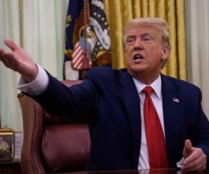 Trump celebró en Twitter el apoyo del consejero delegado de Goya a su gobierno. Foto: AFP