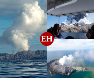Cinco personas murieron y muchas más estaban desaparecidas después de que un volcán neozelandés hiciera erupción este lunes. Foto: AFP.
