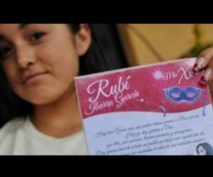 La quinceañera Rubí es toda una celebridad en las redes sociales.