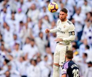 Sergio Ramos puso el 2-0 en el Santiago Bernabéu. Foto AFP
