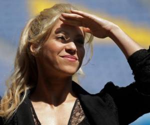 La cantante colombiana Shakira durante un evento en el estadio Camp Nou en Barcelona, España, el 28 de marzo de 2017.