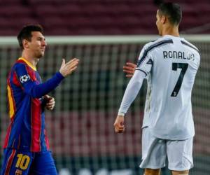 Messi y Cristiano se reencontraron en la cancha luego de dos años y medio. AP.