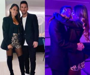 Antonela Rocuzzo y Lionel Messi se mostraron muy románticos para recibir el 2021. Fotos: Instagram
