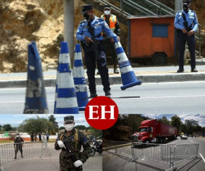 Al menos 85 vehículos han sido decomisados este viernes durante la Operación Candado que busca hacer cumplir el toque de queda. Fotos: Emilio Flores/El Heraldo.