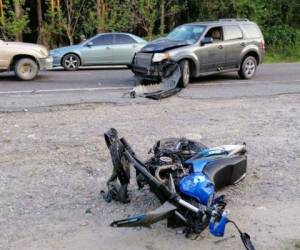 En la zona del accidente hubo congestionamiento vial.