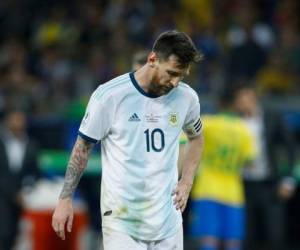 Messi volvió a fracasar con Argentina. Foto: AP.