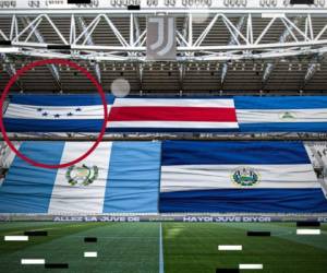 La posición de las cinco estrellas de la bandera de Honduras causaron enojo en las redes. Foto: Cortesía Facebook de la Juventus.