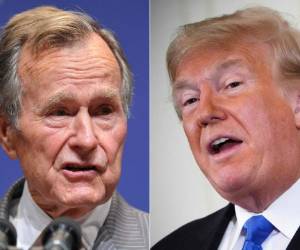 Bush hablaba suavemente, respetaba la etiqueta y era diplomático. Trump es competitivo y llevar la situación al límite y frecuentemente, de insultos calculados. (Agencia AFP)