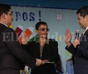 Rutilia Calderón cuando juramentaba su cargo en la Secretaría de Educación (Foto: El Heraldo Honduras/ Noticias de Honduras)