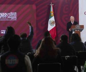 El presidente mexicano dio su habitual conferencia de prensa matutina. Foto: AFP.