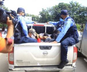 Los agentes fueron trasladados hasta las celdas de la cárcel de máxima seguridad en Ilama, Santa Bárbara, noroccidente de Honduras.