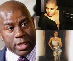 El único hijo de la leyenda de los Lakers se ha convertido en un fenómeno de las redes: siempre vestido de mujer en un cuerpo de hombre. Fotos cortesía Instagram @ejjohnson_