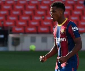 Ansu Fati es el llamado a ser la nueva figura emblemática del Barcelona. Foto: AFP