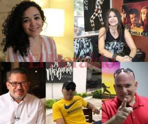 Shirley Paz, Myrna María Barahona, Charlie Rivera, Gustavo Vallecillo y Charlie Martino. Fotos: José López Trejo/EL HERALDO