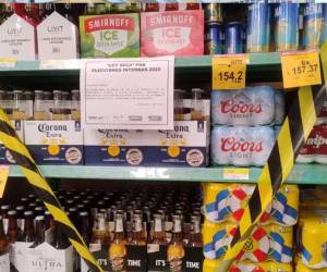 Los negocios tienen prohibido vender bebidas alcohólicas en el Distrito Central.