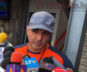 Diego Vazquez, entrendor de Motagua, durante la conferencia de este martes. (Foto: Ronal Aceituno / EL HERALDO)