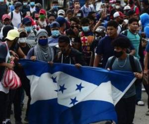 Trump acusó de criminales a los hondureños de las caravanas. Foto: AFP