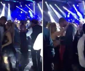 Las imágenes de la pareja en la pista de baile ya son virales. Foto captura Twitter