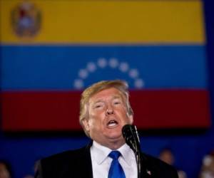 El presidente Donald Trump no ha contestado a la solicitud de los senadores sobbre Venezuela. Foto: AP