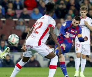 Messi marcó un triplete importante para su equipo. Foto: AP.