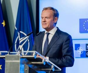 El presidente del Consejo Europeo, Donald Tusk, dijo a Trump que “siempre vale la pena saber quién es tu amigo estratégico y quién es tu problema estratégico”.