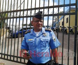 El vocero de la Policía Nacional, Jair Meza. Foto: Aníbal Vásquez / EL HERALDO.