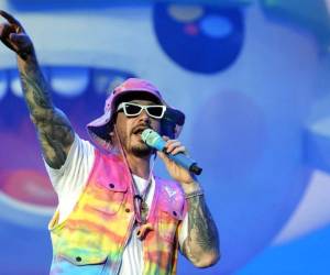 J Balvin rompió el récord del artista con más postulaciones en la historia de los Grammy Latino. Foto: AP