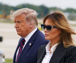 El presidente Trump y su esposa Melania dieron positivo por covid-19. AFP.