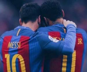 Lionel Messi junto a Neymar Jr. en el Barcelona. (Foto: @Neymarjr)