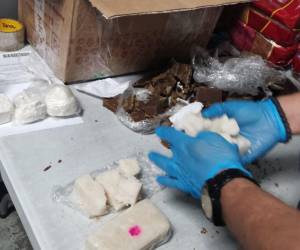 Equipos de la DNPA detectaron la cocaína que era enviada en medio de rapaduras de dulce hacia los Estados Unidos.