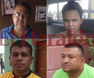 Sergio Rodríguez Orellana, Douglas Geovanny Bustillo , Mariano Díaz Juárez y Edilson Atilio Duarte Meza fueron detenidos en varias zonas de Honduras.