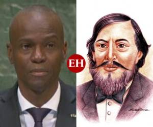 En el collage Jovenel Moise, presidente de Haití y José Santos Guardiola que fue asesinado por su propia guardia personal el 11 de enero de 1862.