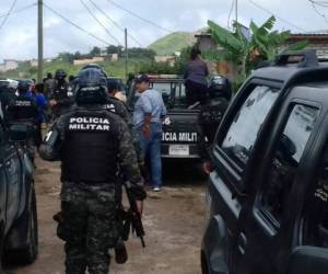 Miembros de la Policía Militar de orden Público llegaron a la colonia Jerusalén.