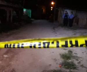 La masacre se registró la noche del domingo en la colonia El Porvenir de San Pedro Sula. Foto: EL HERALDO