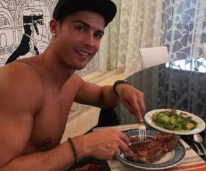 Ronaldo llegará al duelo del sábado y al Mundial de Rusia 2018 en su versión más ligera. Foto cortesía Instagram