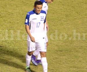 Andy Nájar con la Selección de Honduras en el estadio Olímpico de San Pedro Sula, Honduras. (Fotos: Ronal Aceituno / Grupo Opsa)