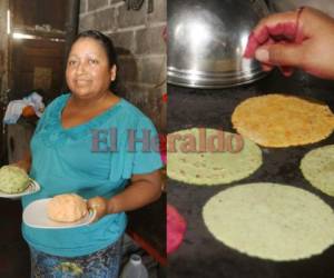 Las tortillas mejoradas que prepara doña Yesenia Rivera se obtienen al combinar vegetales con maíz.