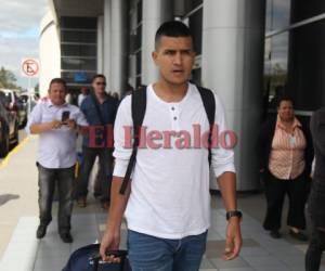El jugador colombiano Jaime Córdoba a su llegada a Tegucigalpa, Honduras. (Foto: Juan Salgado / Grupo Opsa)
