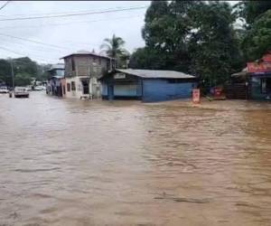 Las lluvias han afectado varios puntos de la zona insular de Honduras.