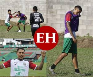 Con su cabello corto y vistiendo los colores de Marathón, el futbolista hondureño Henry Figueroa entrenó este viernes con su nuevo equipo. El defensa, de 27 años de edad, asegura haberse adaptado rápido al club sampedrano. ¡Mira cómo le fue en su primer entrenamiento! (Fotos: EL HERALDO)