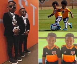 José y Jaden se han convertido en dos grandes personajes en el equipo naranja, tanto así que a sus cinco años de edad se saben los nombres de todos los jugadores del Houston Dynamo. Así son los gemelitos del jugador hondureño Boniek García. ¡Verdaderamente adorables!