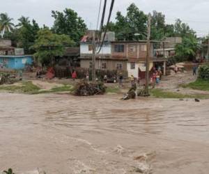 Imagen de cortesía de los efectos de las fuertes lluvias.