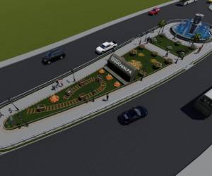 En la entrada del norte de la capital, en la zona de El Carrizal, se construirá una placita para dar la bienvenida a las personas que ingresen por este sector a la ciudad.