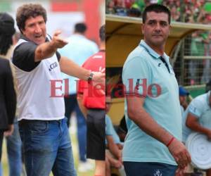 Los argentinos Héctor Vargas y Diego Vazquez son dos de los técnicos de la Liga Nacional. (Fotos: EL HERALDO)