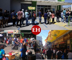 Varios comercios de alimentos limitaron el número de clientes a atender a la vez para evitar las aglomeraciones. Fotos: El Heraldo.
